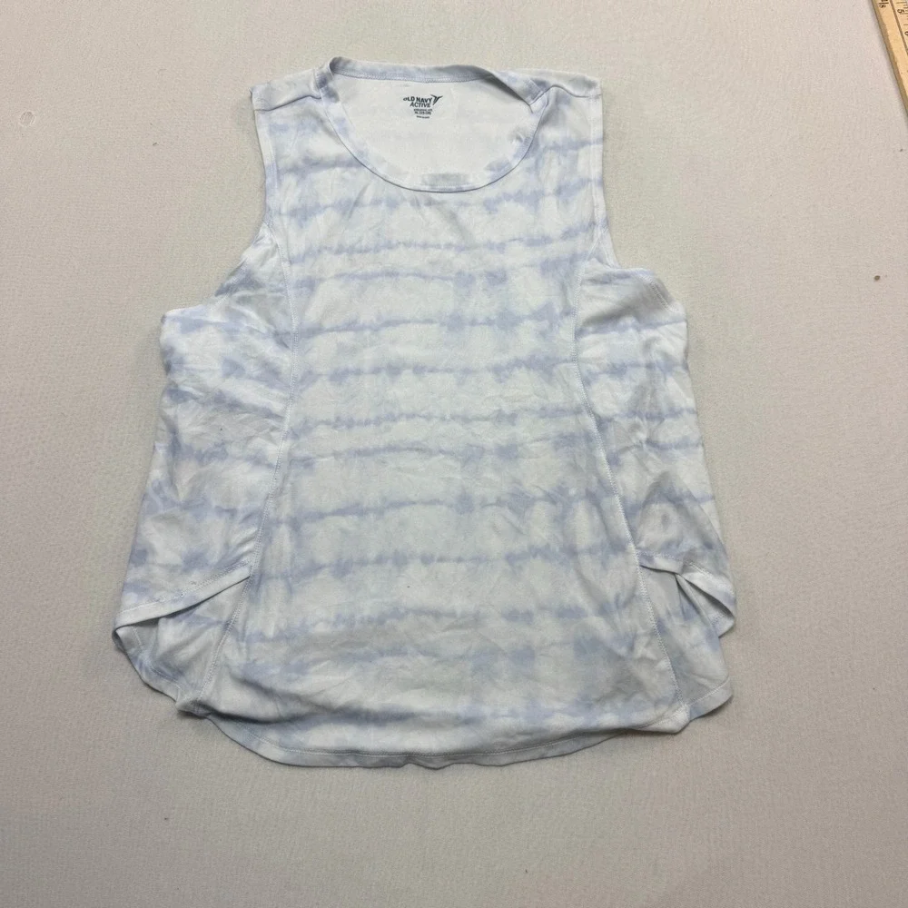 Old Navy Tank Top Kids Extra Large Blue Excellent Tie Dye Breathe On Active